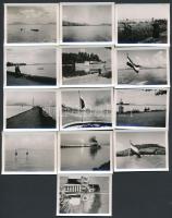 cca 1935 Kirándulás a Badacsony körül a Kisfaludy hajóval 13 fotó, negatívokkal