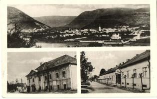 Pelsőc, Pelsücz, Plesivec; Látkép, községháza, hadikórház / general view, town hall, military hospital