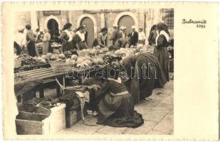 Dubrovnik, Ragusa; gyümölcs és zöldség piac / fruit and vegetable market