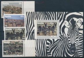 WWF: Zebra ívszéli sor + blokk, WWF Zebra margin set + block