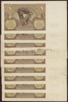 Lengyelország/német megszállás 1940. 100Zl (24x) benne egymásutáni sorszámok T:II+,II,III (csak 1x)