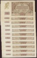 Lengyelország/német megszállás 1940. 100Zl (24x) benne egymásutáni sorszámok T:II+,II,III (csak 1x)