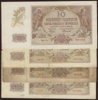 Lengyelország/német megszállás 1940. 100Zl (24x) benne egymásutáni sorszámok T:II+,II,III (csak 1x)