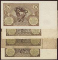 Lengyelország/német megszállás 1940. 100Zl (24x) benne egymásutáni sorszámok T:II+,II,III (csak 1x)