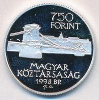 1998. 750Ft Ag "Budapest 125 éves" T:PP
Adamo EM149