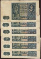Lengyelország/német megszállás 1941. 50Zl (7x) + 100Zl (1x) T:II,III