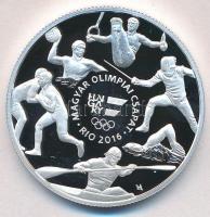 2016. 10.000Ft Ag XXXI. Nyári Olimpiai Játékok tanúsítvánnyal (24g/0.925/37mm) T:PP Hungary 2016. 10.000 Forints Ag XXXI Summer Olympic Games with certificate (24g/0.925/37mm) C:PP