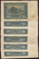 Lengyelország/német megszállás 1941. 50Zl (7x) + 100Zl (1x) T:II,III