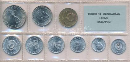 1977. 2f-10Ft (9xklf) érmés forgalmi sor fóliatokban T:1