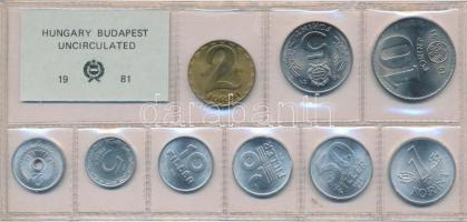 1981. 2f-10Ft (9xklf) érmés forgalmi sor fóliatokban T:1
Adamo FO14