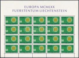 Europa CEPT kisív, Europa CEPT mini sheet