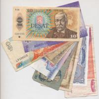 11db-os vegyes külföldi bankjegy tétel, közte Chile 2009. 2000P, Orosz Birodalom 1912-1917. (1912) 5...