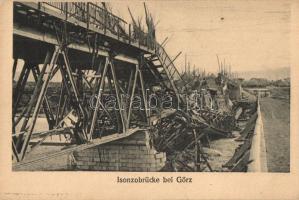 Gorizia, Görz; Isonzobrücke / destroyed Isonzo bridge
