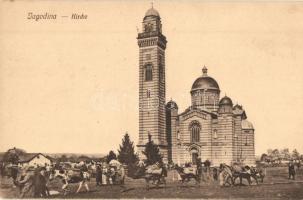 Jagodina, Kirche / church, soldiers with horses