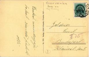 Cservenka, Crvenka; Bahnhof / vasútállomás, Jakob Albrecht kiadása