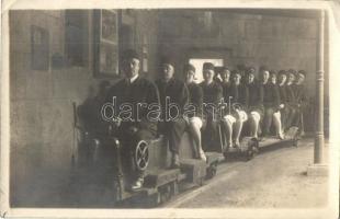 1928 Zsolna, Zilina na Slovensku; lejárat a bányába, bányászok a feleségeikkel / entry to the mine, miners with their wives. photo (EK)