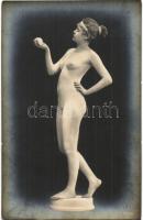 Erotic nude lady, Lebender Marmor 5944/2.