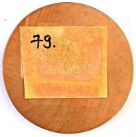 Asszonyi Tamás (1942- ) 1981. Motívum, egyoldalas Br plakett (~90mm) T:1-,2