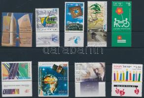 9 diff stamps with tab, 9 klf tabos bélyeg