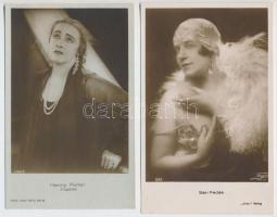 9 db RÉGI megíratlan motívumlap, színészek és színésznők / 9 pre-1945 unused motive postcards, actor...