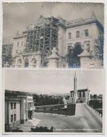 Fiume - 5 db RÉGI városképes lap, templomok, hidroplán / 5 pre-1945 town-view postcards, churches, s...