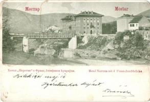 Mostar, Hotel Narenta, Franz Josef bridge (b)