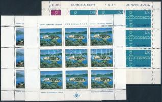 1971-1980 Europa CEPT 2 klf kisívsor Mi 1847-1848 + 1416-1417