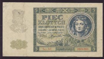 Lengyelország/német megszállás 1941. 5Zl T:II-