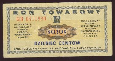 Lengyelország 1969. 10c "Bon Towarowy" T:II-