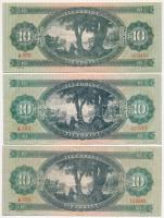 1960. 10Ft + 1962. 10Ft (3x) + 1969. 10Ft + 1975. 10Ft T:III szép papír