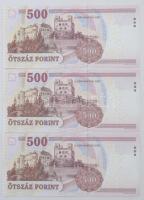 2011. 500Ft "EB" (3x) sorszámkövetők T:I