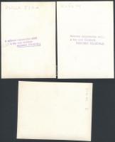 cca 1940 Simor Erzsi, Páger Antal, Bulla Elma, Uray Tivadar, Kiss Manyi színészek, 5 db 5 db felirat...