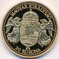 DN "Magyar aranypénzek utánveretben - Ferenc József jubileumi 20 korona 1893" aranyozott A...