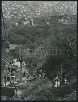 cca 1970 Budapesti életképek, 8 db vintage fotó, 8,5x13 cm és 22,5x17,5 cm között