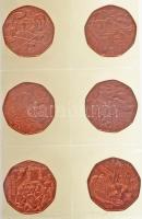 Ausztria 2012-2016. 5E Cu (10xklf) Euro emlékérmek T:BU
Austria 2012-2016. 5 Euro Cu (10xdiff) Euro...