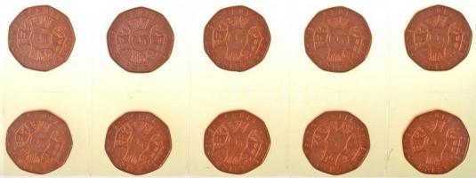 Ausztria 2012-2016. 5E Cu (10xklf) Euro emlékérmek T:BU
Austria 2012-2016. 5 Euro Cu (10xdiff) Euro...