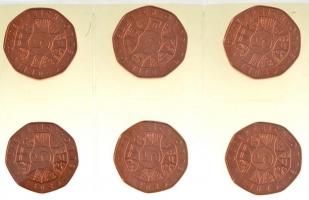 Ausztria 2012-2016. 5E Cu (10xklf) Euro emlékérmek T:BU
Austria 2012-2016. 5 Euro Cu (10xdiff) Euro...