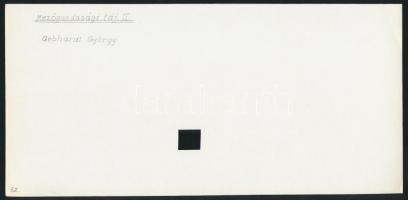 cca 1977 Gebhardt György (1910-1993): Mezőgazdasági táj, 2 db vintage fotóművészeti alkotás, az egyi...