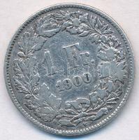 Svájc 1900B 1Fr Ag "Helvetia" T:2,2- kis ph.
Switzerland 1900B 1 Franc Ag "Helvetia&...