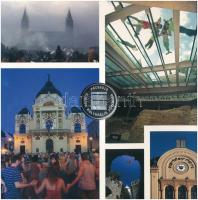 2010. 1Ft-200Ft (6xklf) forgalmi sor + 2010. 5Ft-200Ft (6xklf) forgalmi sor + "Pécs 2010 Európa...