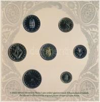 2007. 1Ft-100Ft (8xklf) forgalmi sor, benne "Berán Lajos és a pengő" Ag emlékérem (10g/0.9...