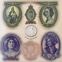 2007. 1Ft-100Ft (8xklf) forgalmi sor, benne "Berán Lajos és a pengő" Ag emlékérem (10g/0.9...