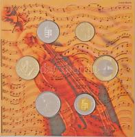 2007. 1Ft-100Ft (8xklf) forgalmi sor, benne "Berán Lajos és a pengő" Ag emlékérem (10g/0.9...