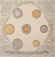 2007. 1Ft-100Ft (8xklf) forgalmi sor, benne "Berán Lajos és a pengő" Ag emlékérem (10g/0.9...