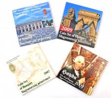 2007. 1Ft-100Ft (8xklf) forgalmi sor, benne "Berán Lajos és a pengő" Ag emlékérem (10g/0.9...