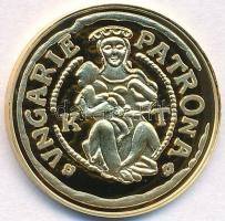 DN "Magyar aranypénzek utánveretben - Szapolyai János dénár 1527" aranyozott Ag emlékérem ...