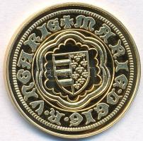 DN "Magyar aranypénzek utánveretben -  Mária aranyforint" aranyozott Ag emlékérem tanúsítv...