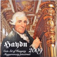 2009. 5Ft-200Ft "Haydn" (6xklf) forgalmi sor + "Joseph Haydn" Ag emlékérem (12g/...