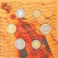 2009. 5Ft-200Ft "Haydn" (6xklf) forgalmi sor + "Joseph Haydn" Ag emlékérem (12g/...