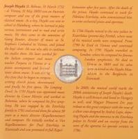 2009. 5Ft-200Ft "Haydn" (6xklf) forgalmi sor + "Joseph Haydn" Ag emlékérem (12g/...